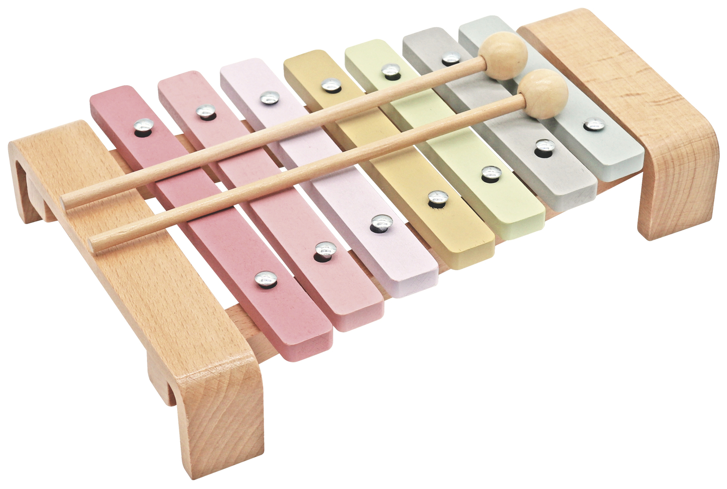 Dulcimer in legno - xilofono per bambini, colori dell'arcobaleno