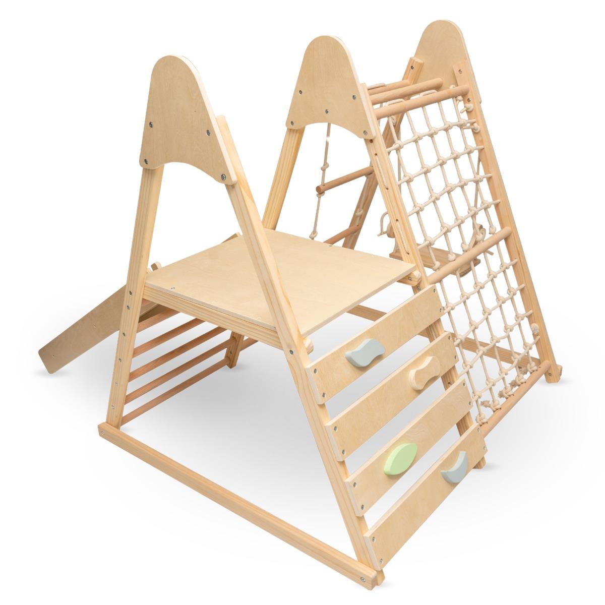 Parco giochi in legno XL 5in1