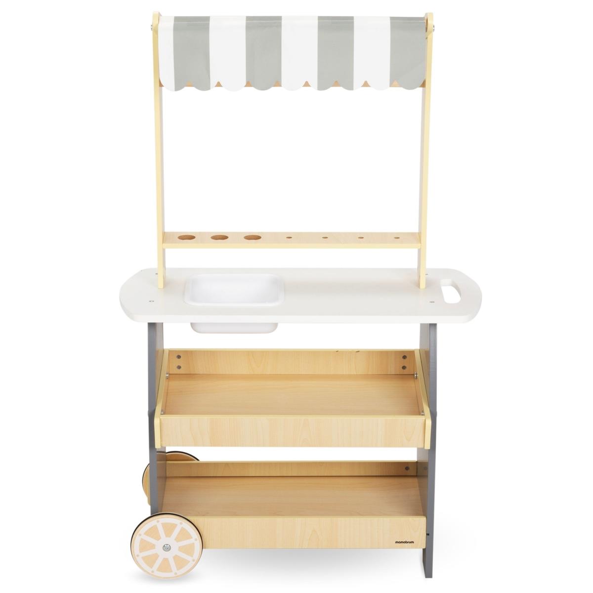 Gelateria in legno su ruote - carrello gelato