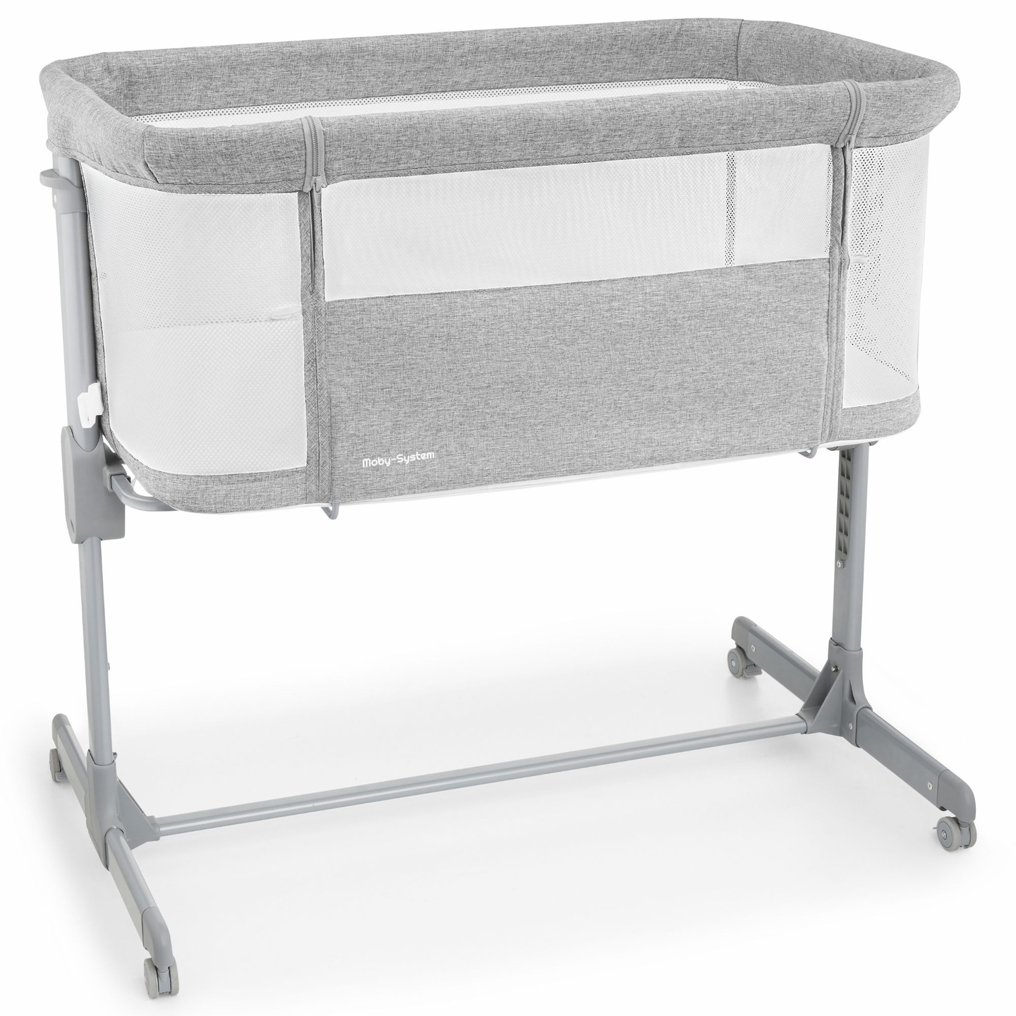 Culla allungabile Moby-Sistema LUNA 3in1 - grigio