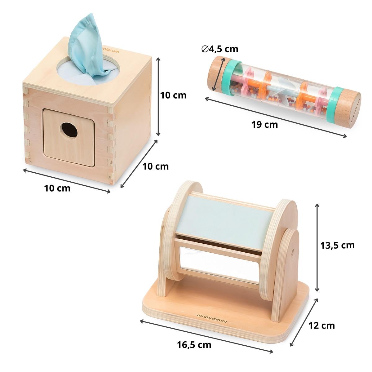 Set di giocattoli Montessori per bambini 0-6 mesi