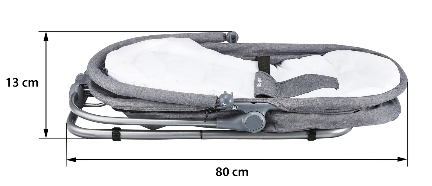 Lettino + Seggiolino + Culla 3 in 1 - Moby-System MILA