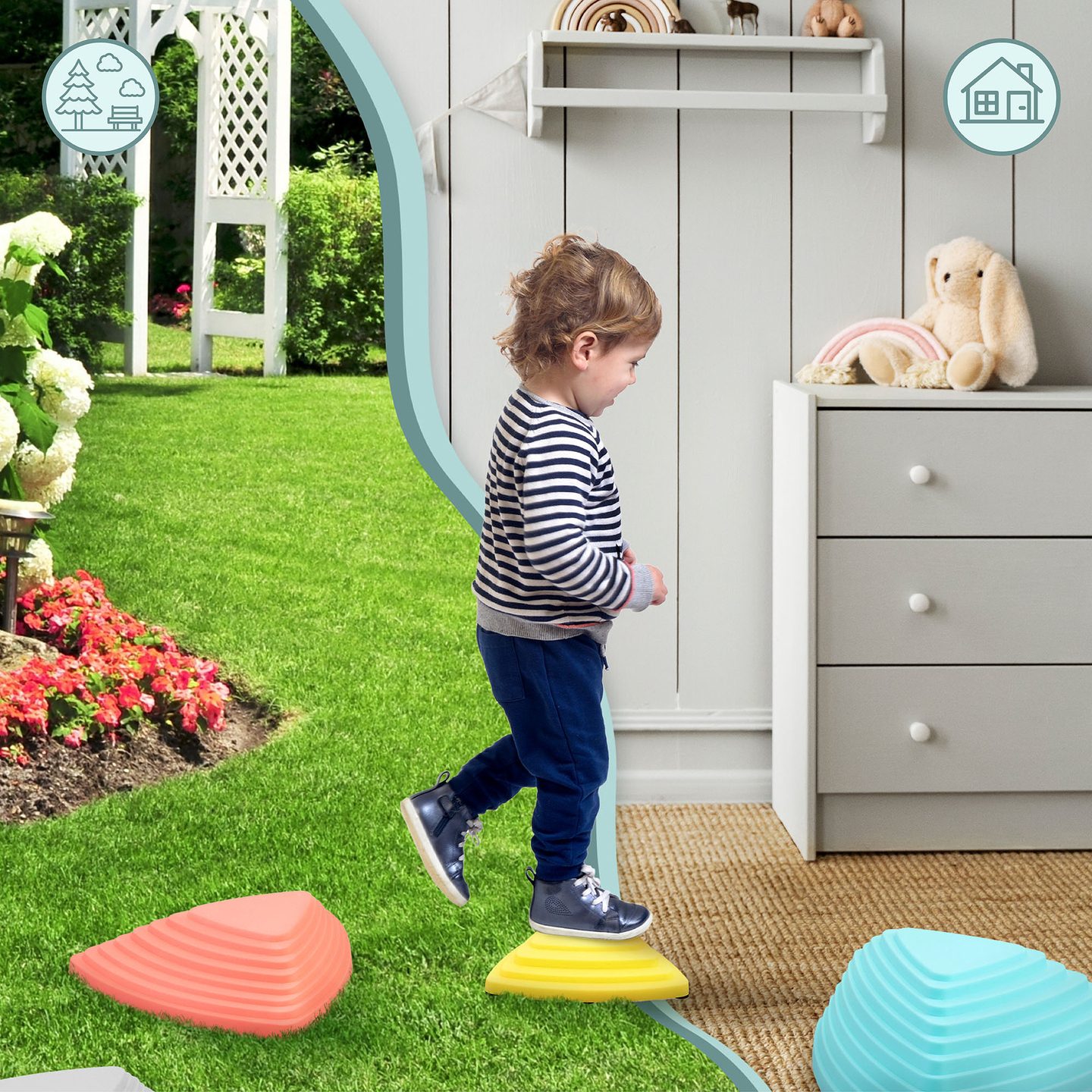 Pietre di bilanciamento colorate - 6 pezzi