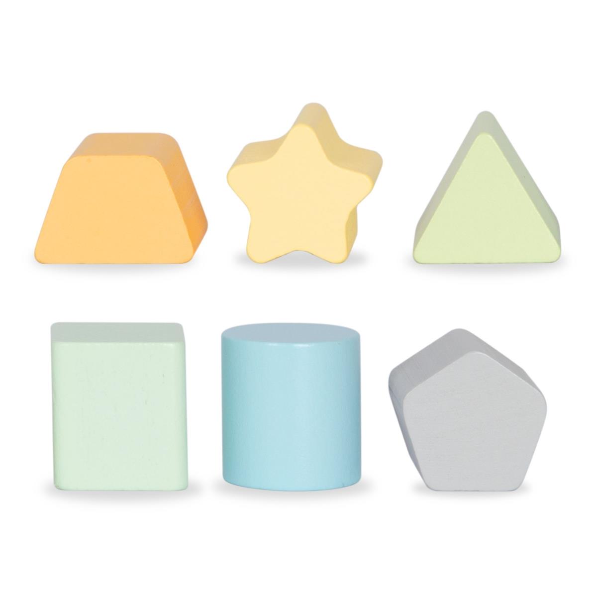 Deambulatore 2 in 1 in legno con funzione di cubo educativo, rosa