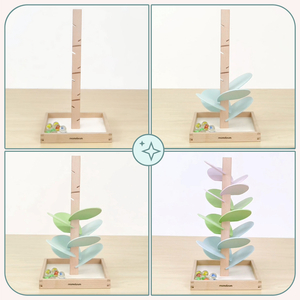 Culodromo in legno - albero sonoro con palline