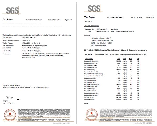 Tappetino in schiuma bifacciale XXL - rotolo 1 CM (foresta e montagne)