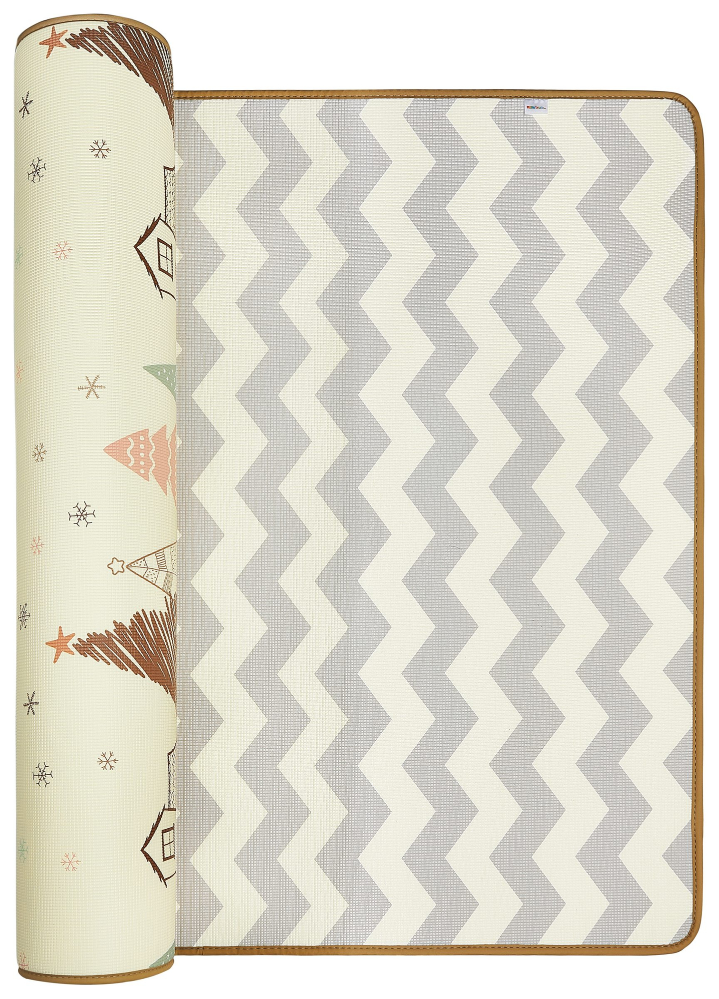 Tappeto biadesivo XXL - rotolo 2 CM (foresta e zigzag)