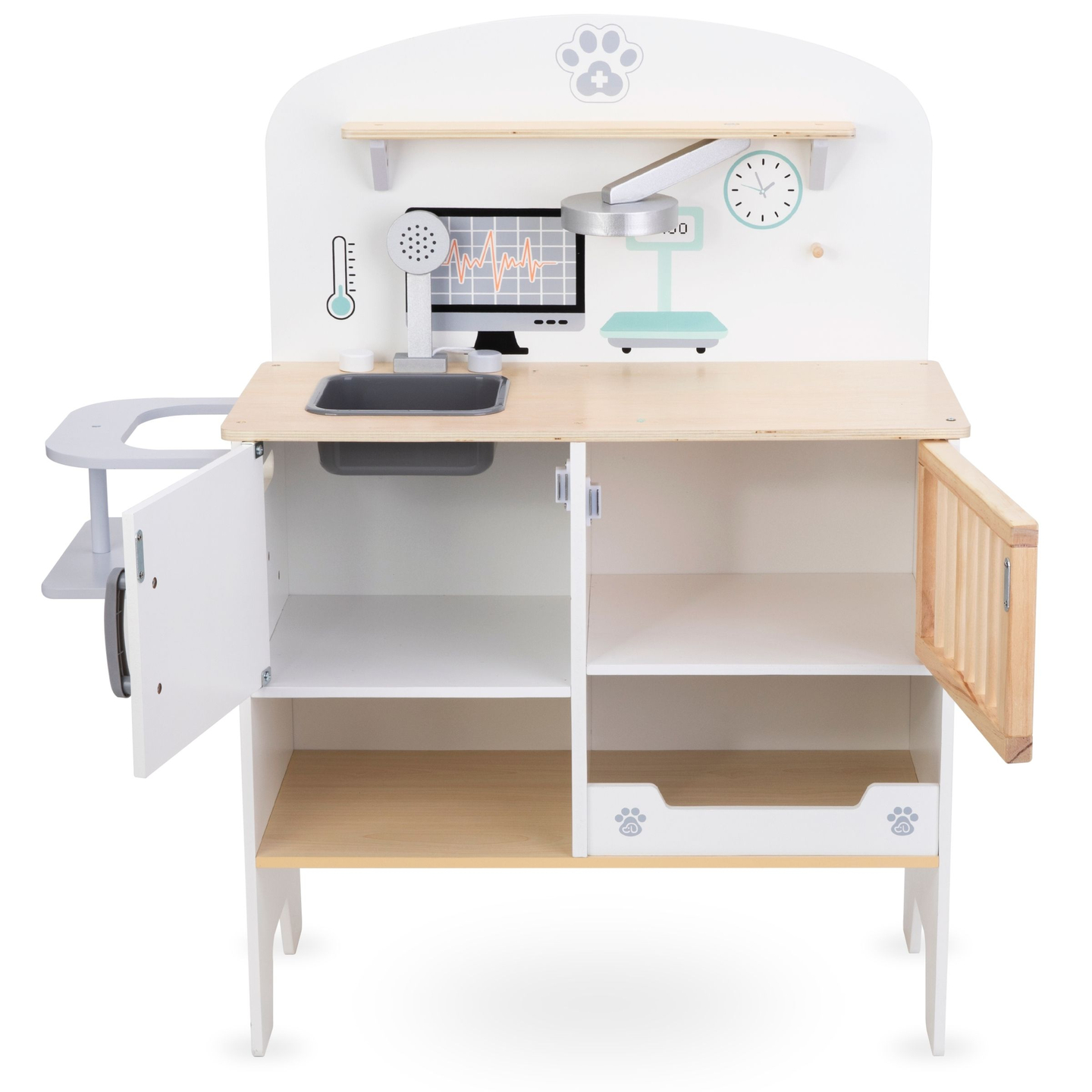 Ospedale per animali - set in legno