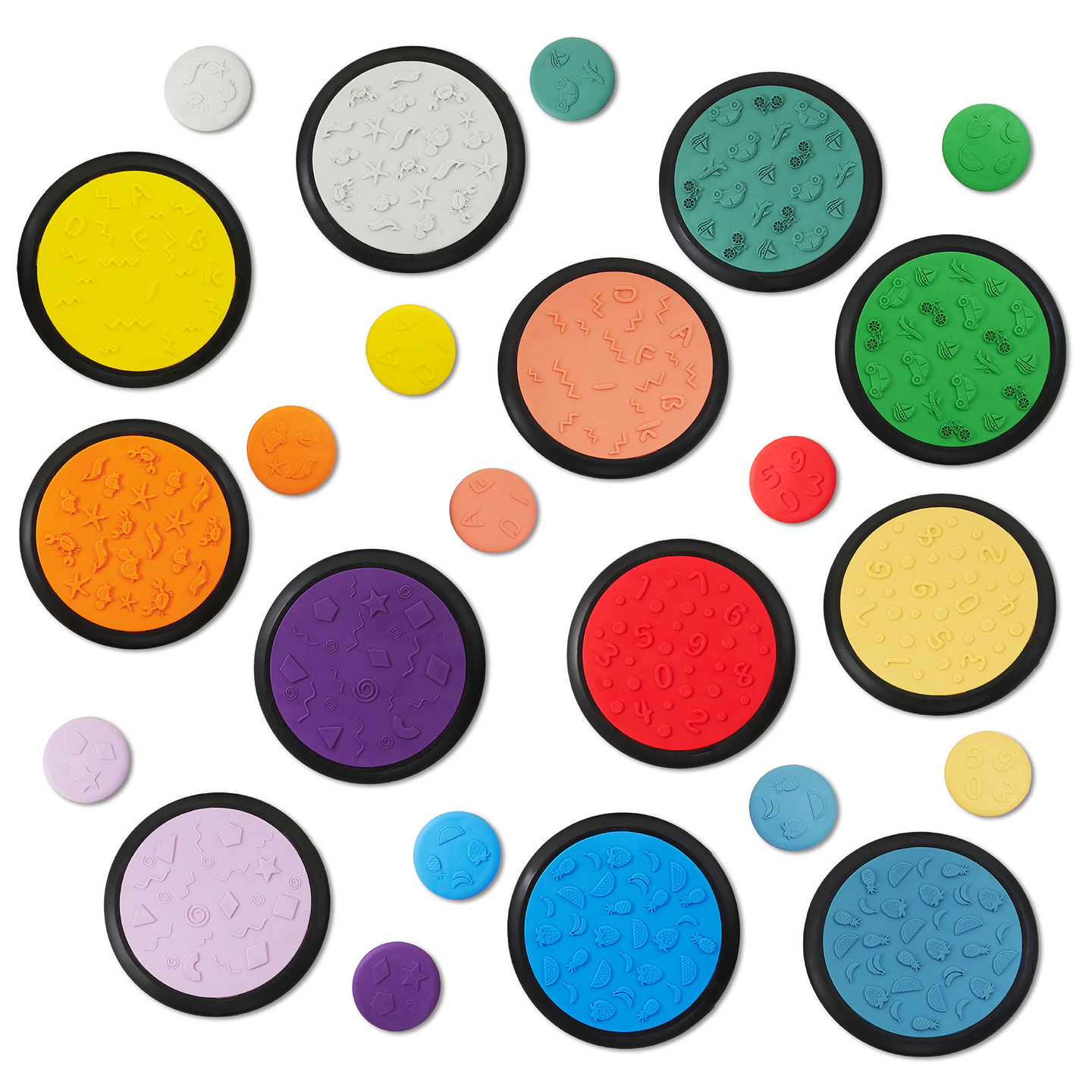 Dischi sensoriali colorati per bambini - 24 pezzi