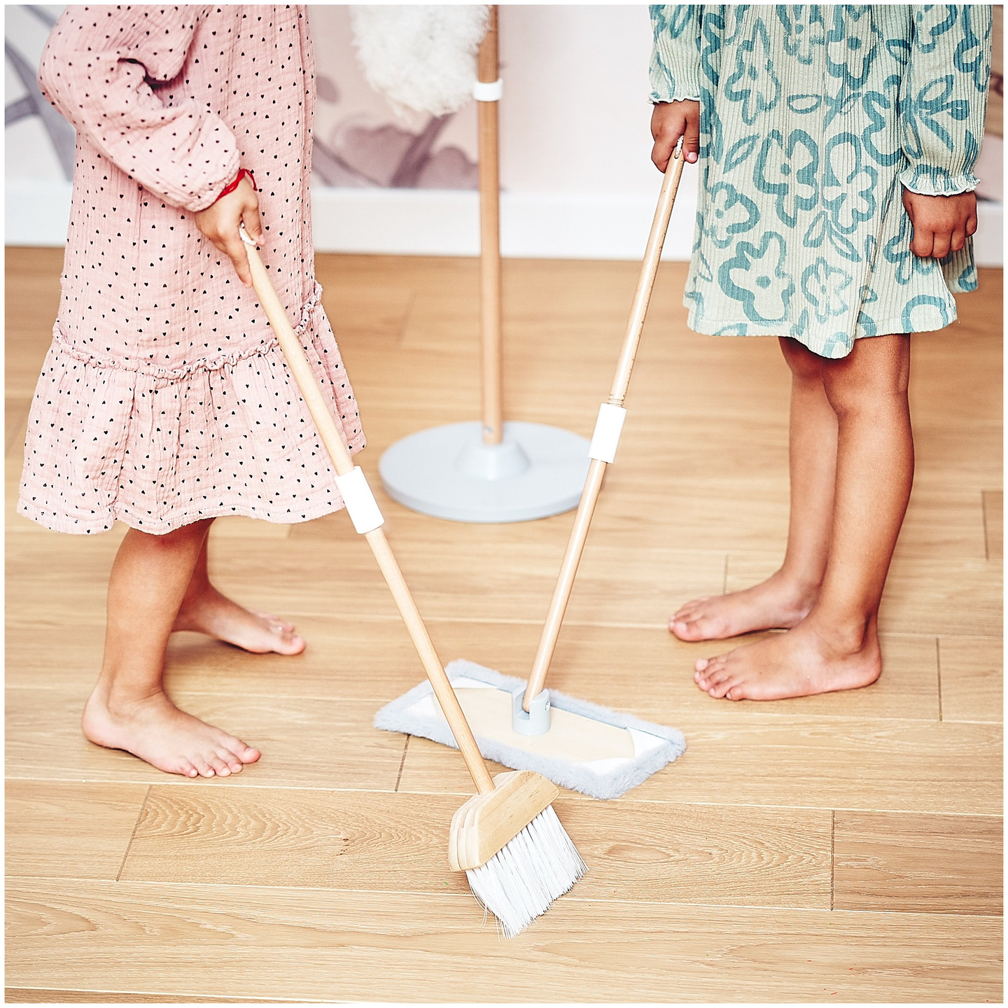 Set di pulizia in legno