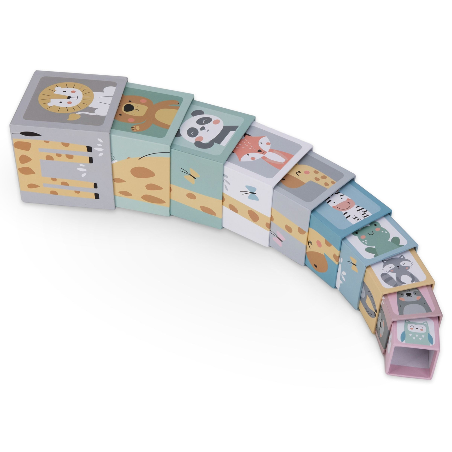 Torre dei puzzle per bambini 10 pezzi - numeri e animali