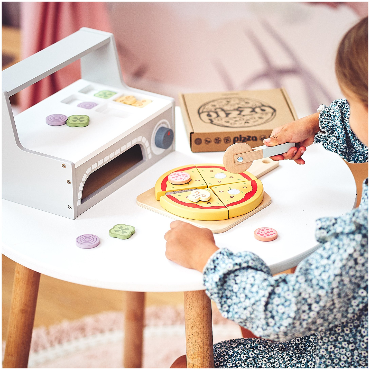 Set da forno per pizza in legno