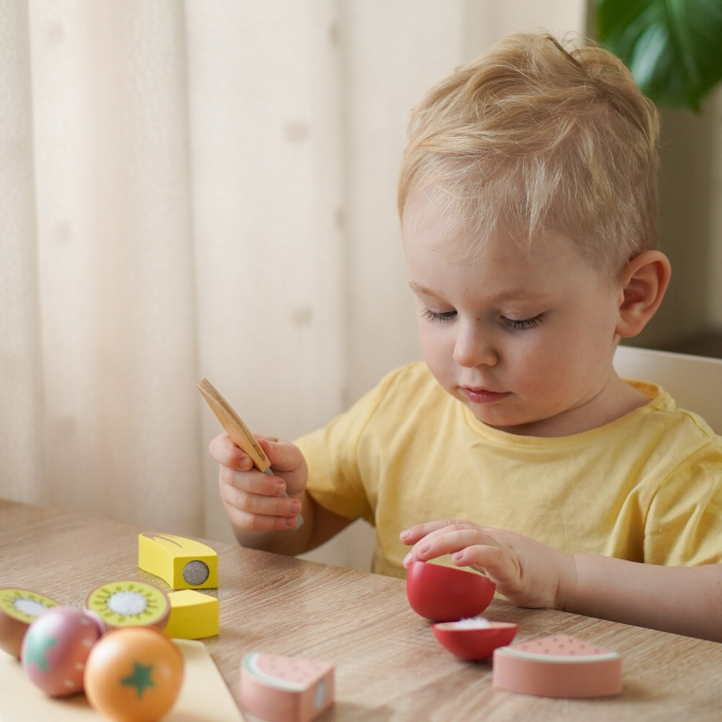 Set di frutta da taglio in legno