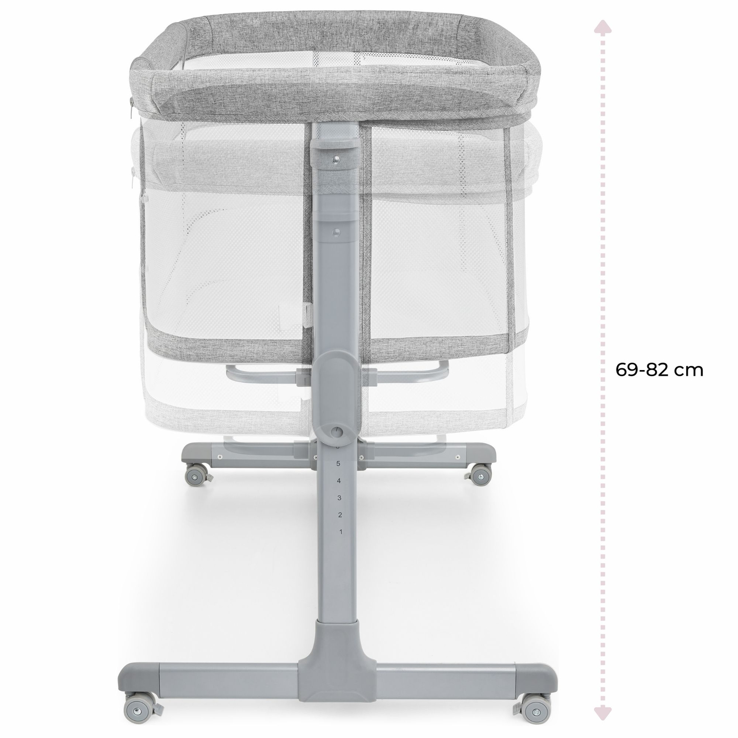 Culla allungabile Moby-Sistema LUNA 3in1 - grigio