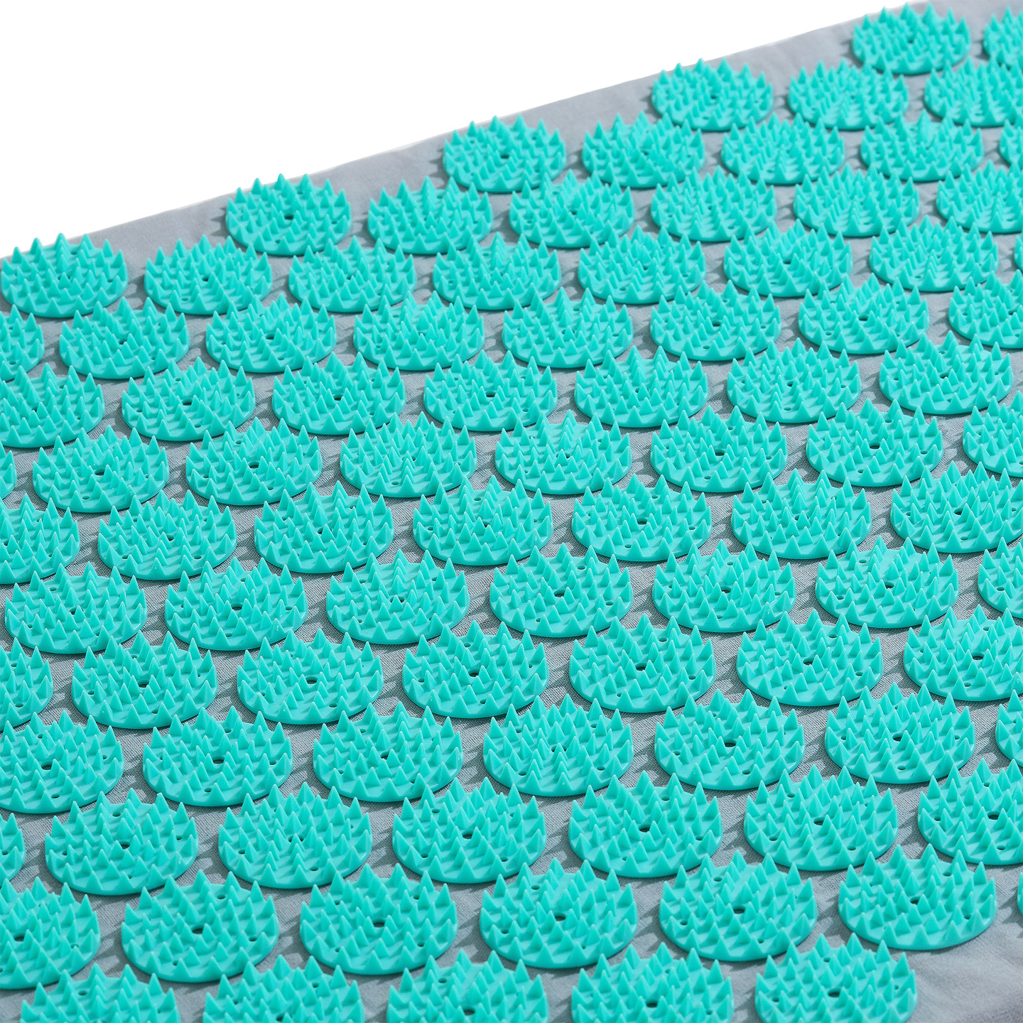 Tappetino per agopressione con cuscino e fodera - 72 cm HyperMotion grigio-menta