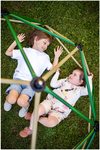 Cupola di arrampicata per bambini HyperMotion XL, geodome, parco giochi da giardino, diametro: 1,8 m