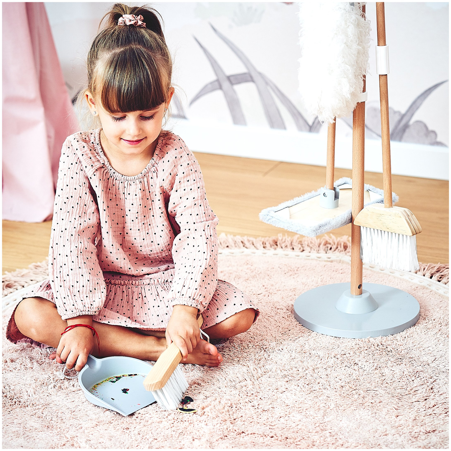 Set di pulizia in legno