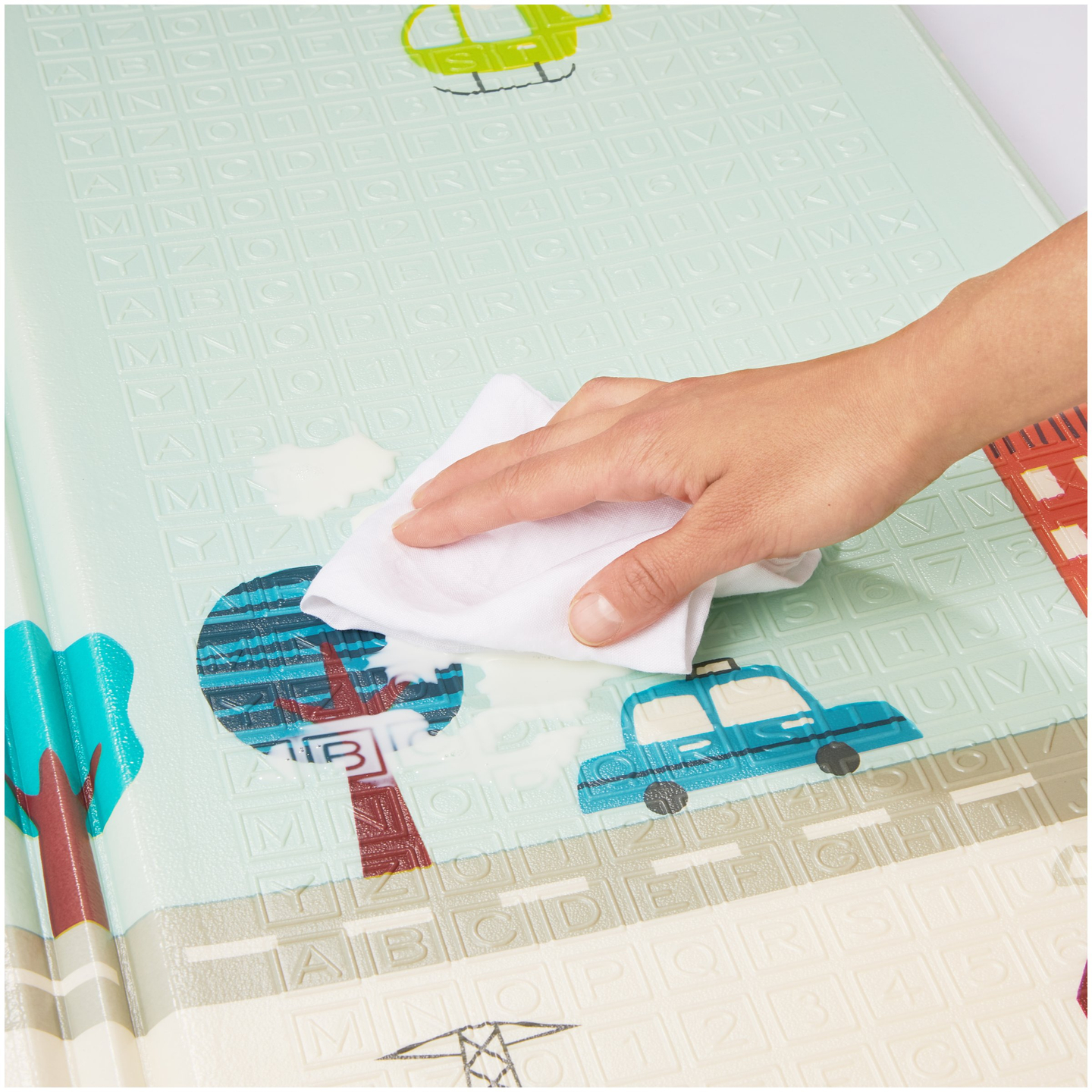 Tappetino in schiuma bifacciale XXL - pieghevole 1 CM (montagna e strada)