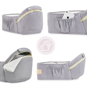 Marsupio ergonomico - AMY 10in1 - 0-36 mesi, grigio