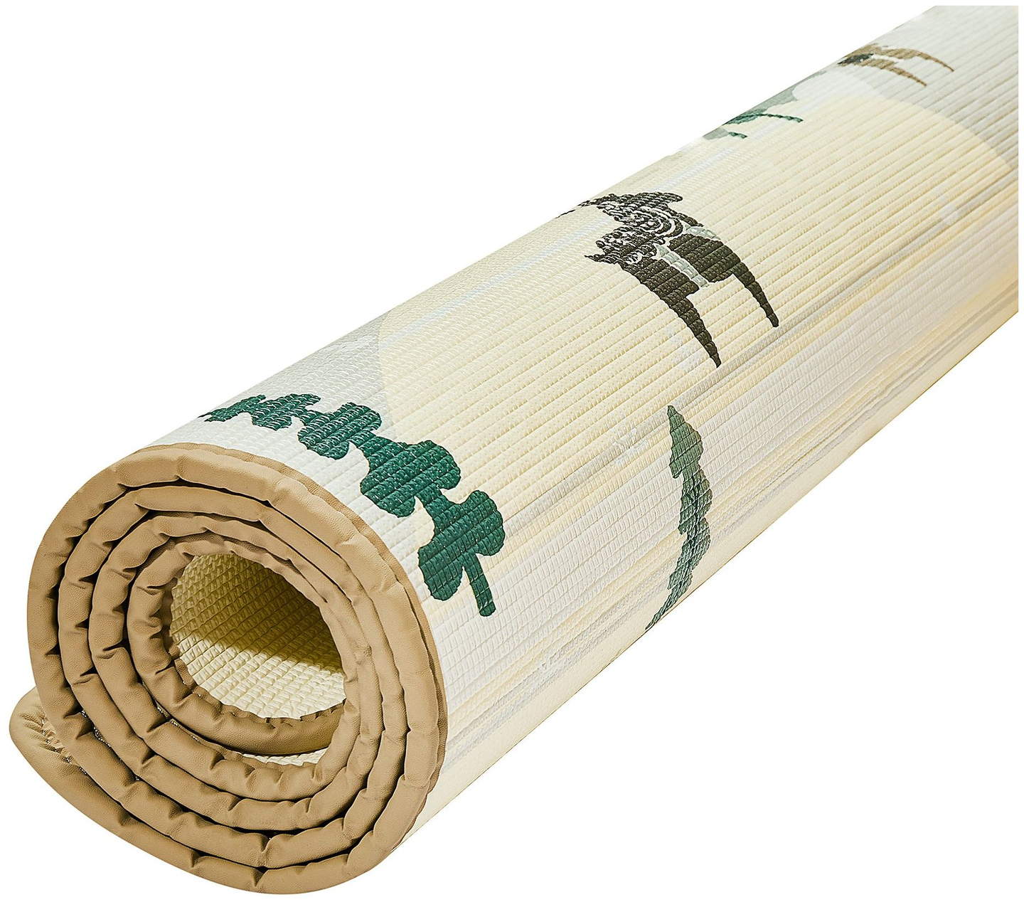 Tappetino in schiuma bifacciale XXL - rotolo 1 CM (foresta e montagne)