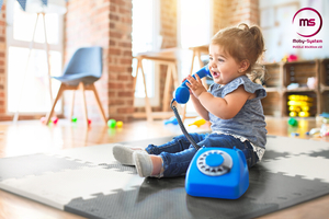 Puzzle in schiuma 12 pezzi. - tappetino didattico in schiuma 120 x 90 x 1.2cm con bordi - grigio