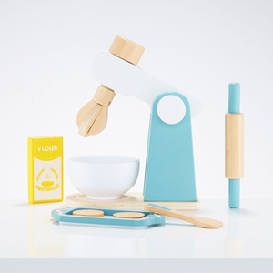 Miscelatore in legno con accessori