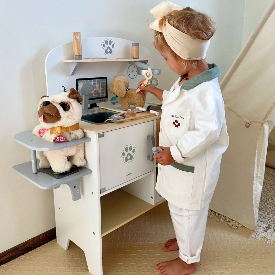 Ospedale per animali - set in legno