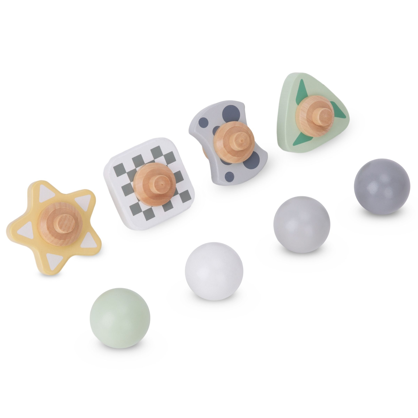 Ampio vicolo cieco in legno - scivolo con elementi rotanti