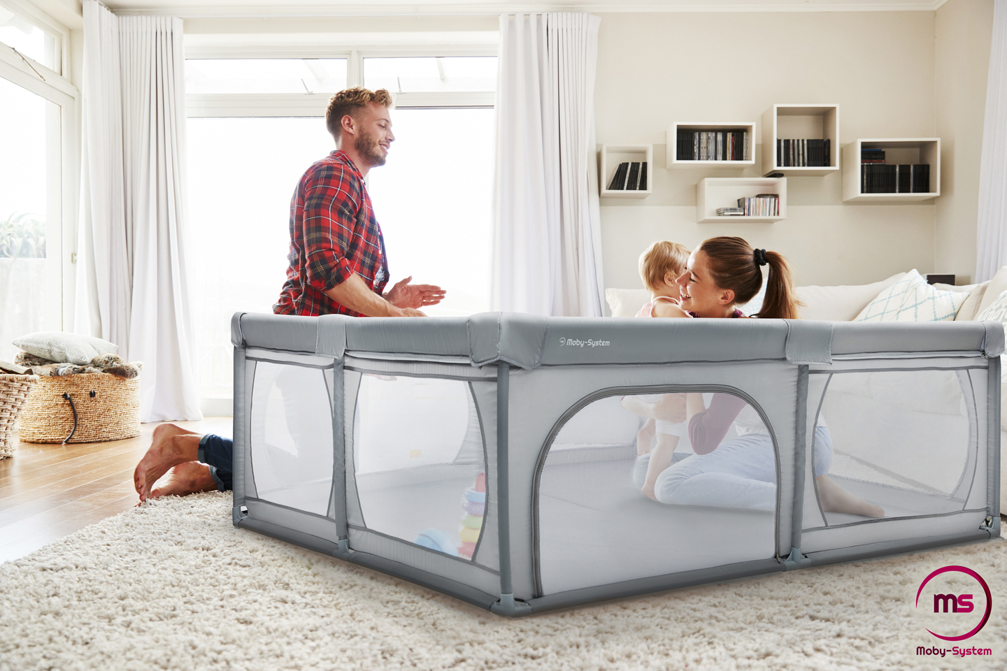 Box grande 200 cm x 160 cm - parco giochi per bambini, piscina asciutta