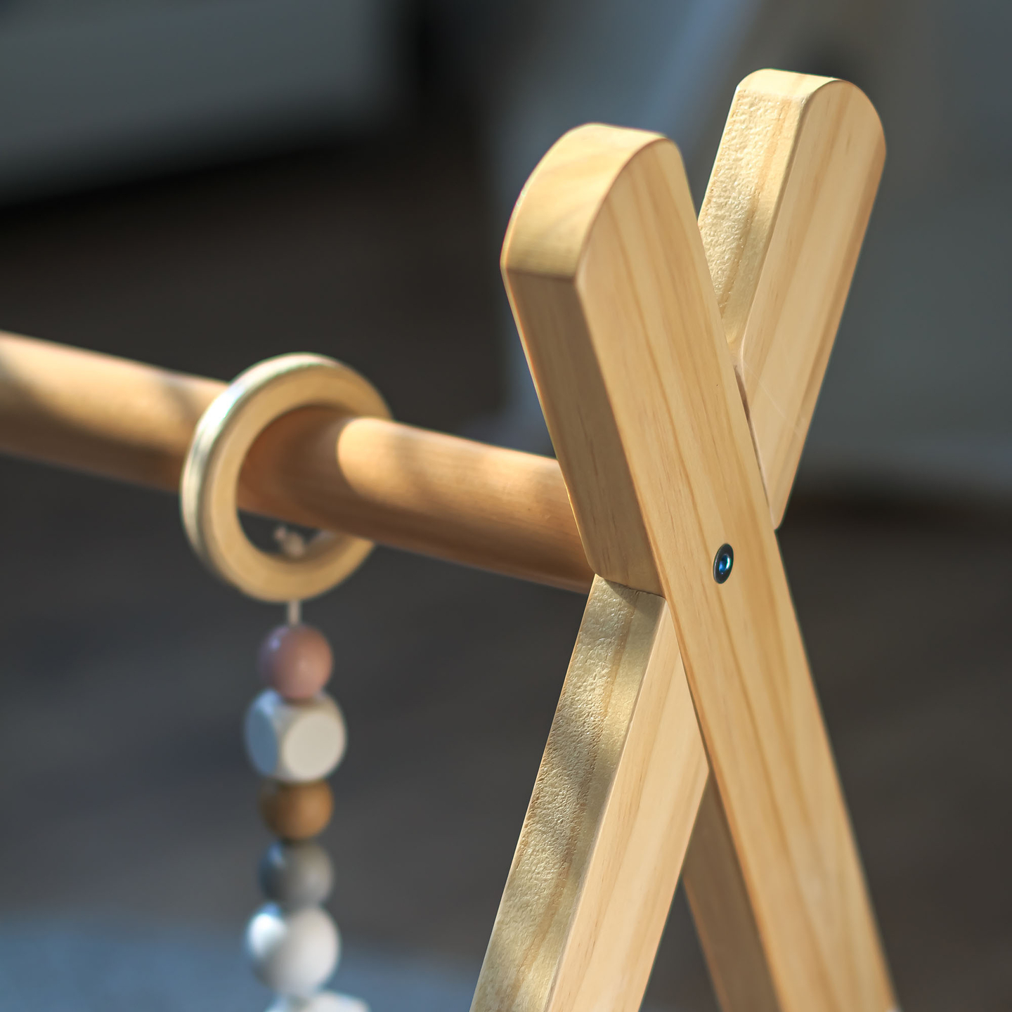 Baby Gym, stand educativo in legno - colore bianco