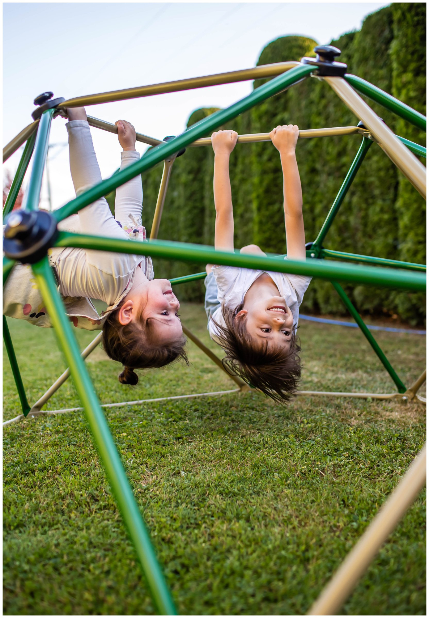 Cupola di arrampicata per bambini HyperMotion XL, geodome, parco giochi da giardino, diametro: 1,8 m