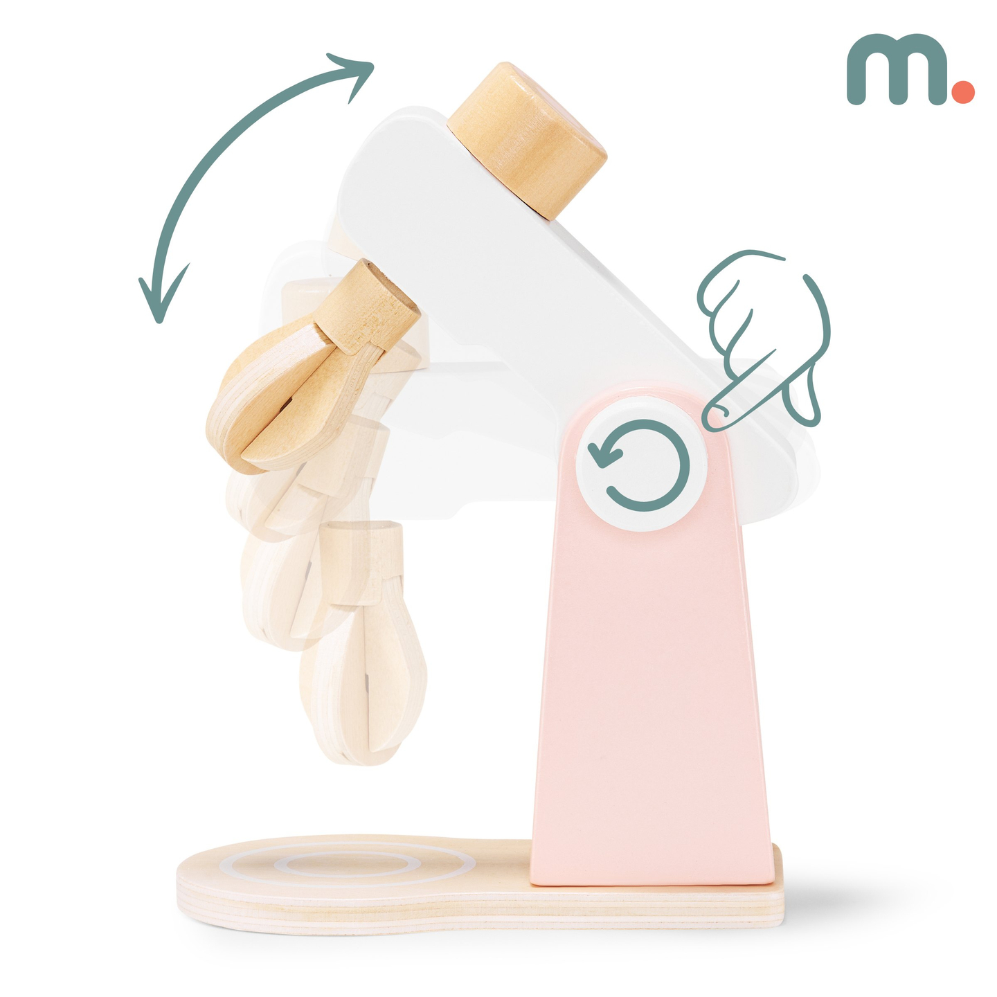 Impastatrice in legno con accessori, per bambini