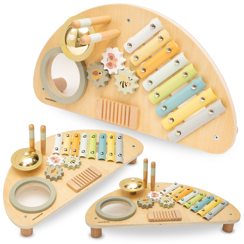 Centro musicale in legno per bambini - tavolo didattico