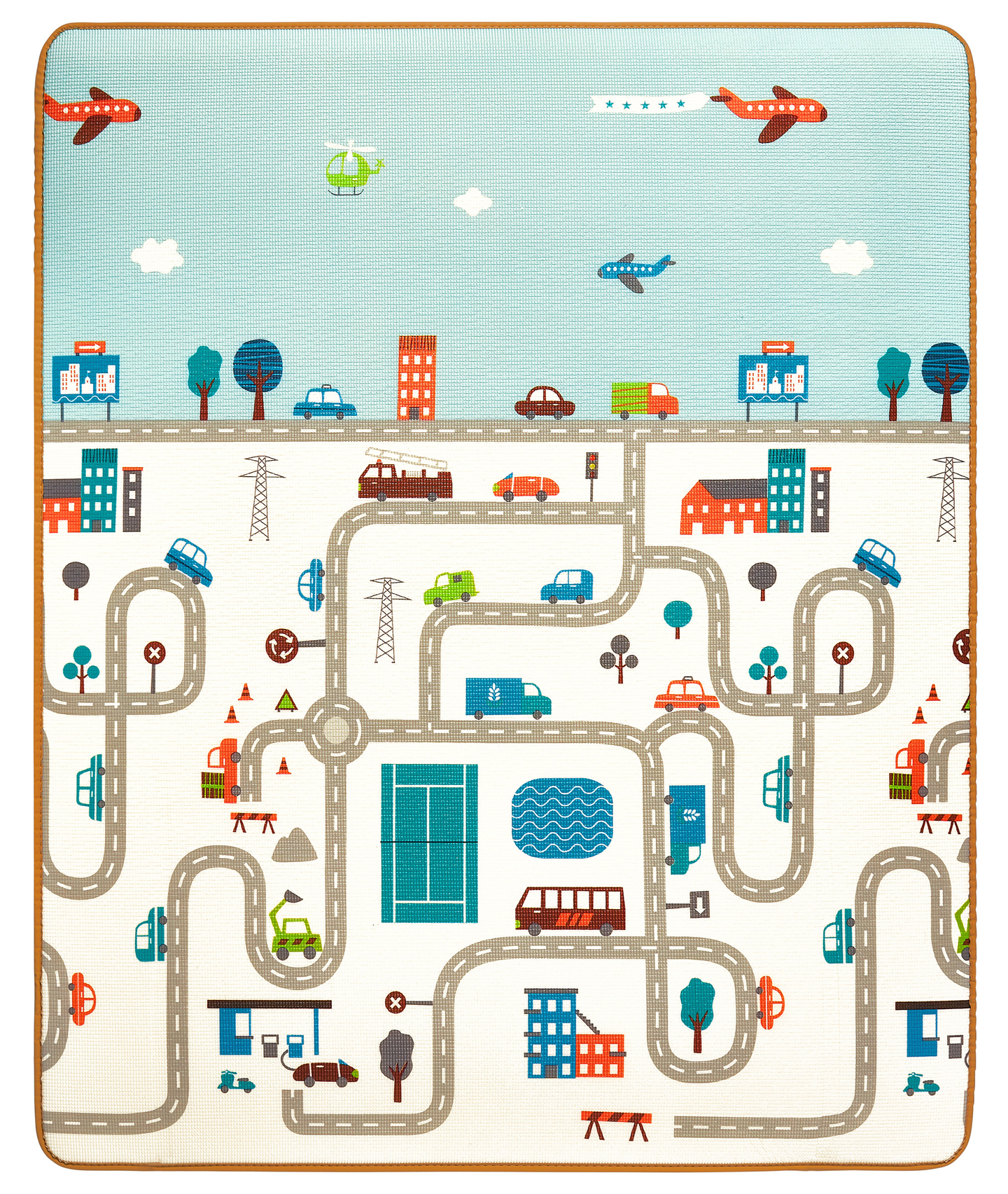 Tappeto biadesivo XXL - rotolo 2 CM (strada e zigzag)