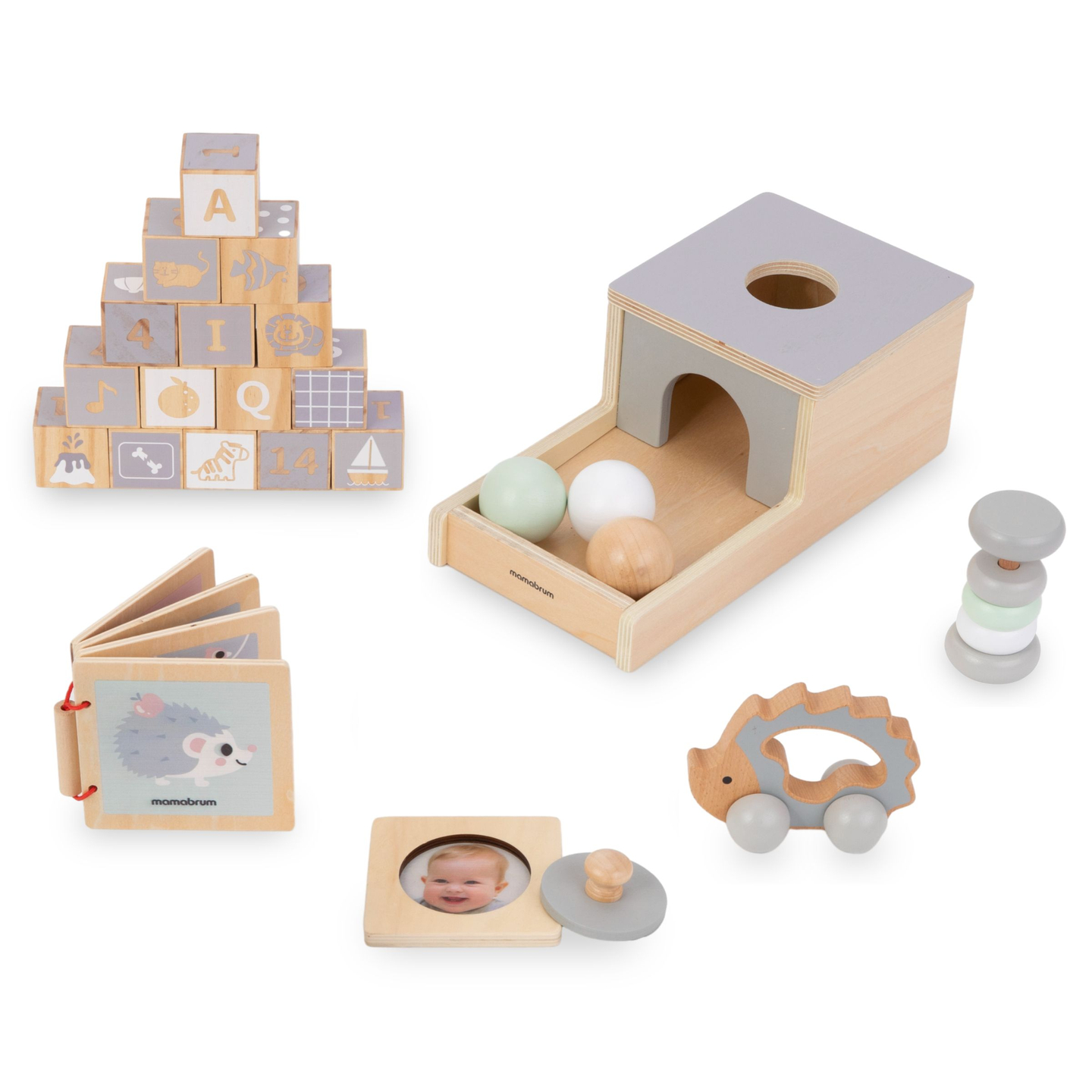 Scatola didattica Montessori per bambini - 6 giocattoli