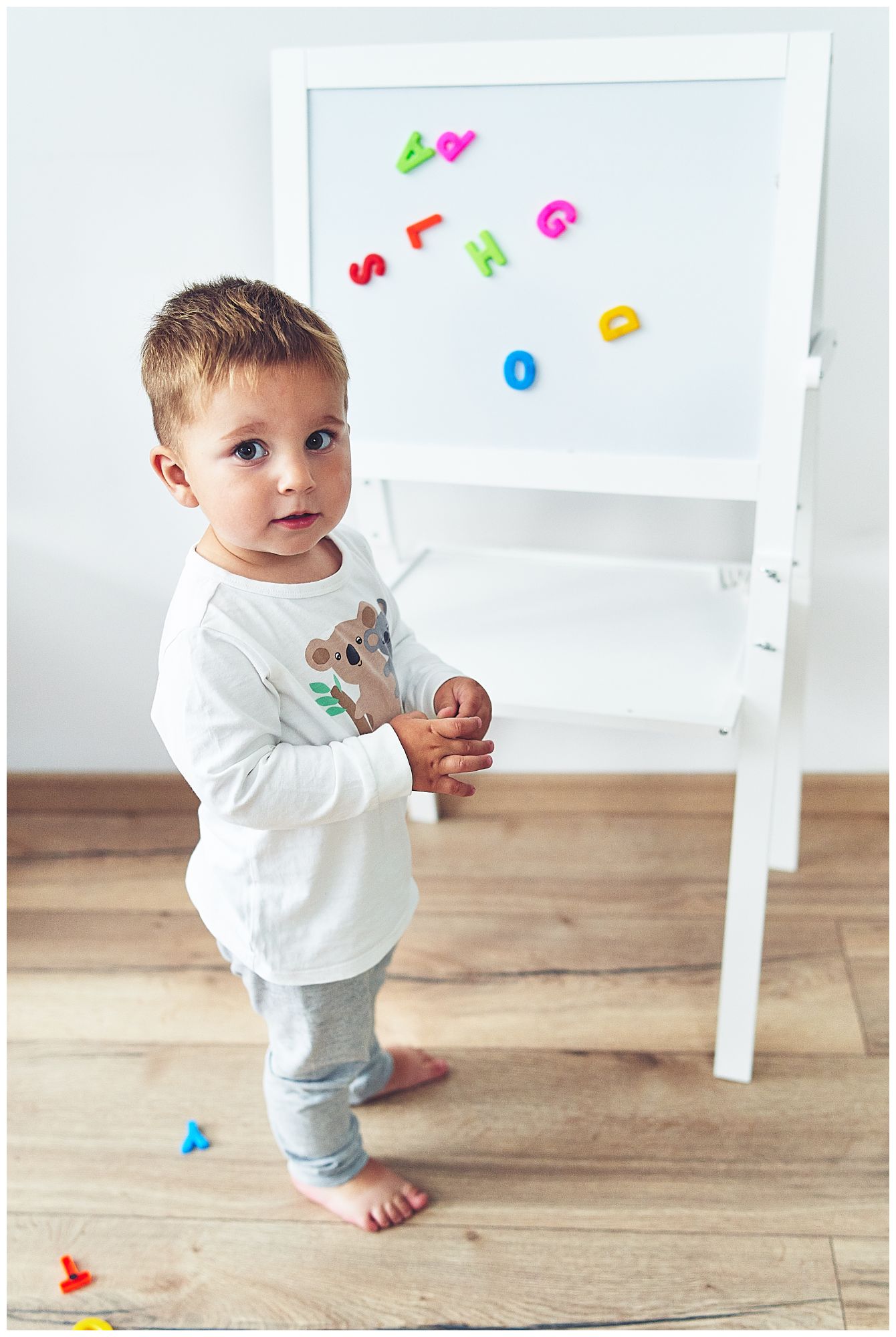 Lavagna educativa bifacciale: magnetica e con gesso - cancellabile a secco, in legno, per bambini, richiudibile