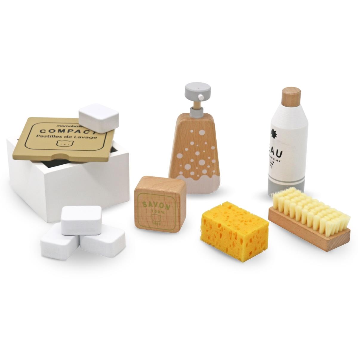 Set di pulizia in legno per bambini - 10 articoli