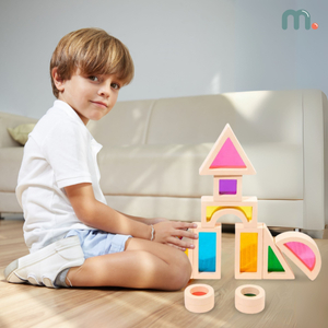 Blocchi di legno arcobaleno - 25 elementi