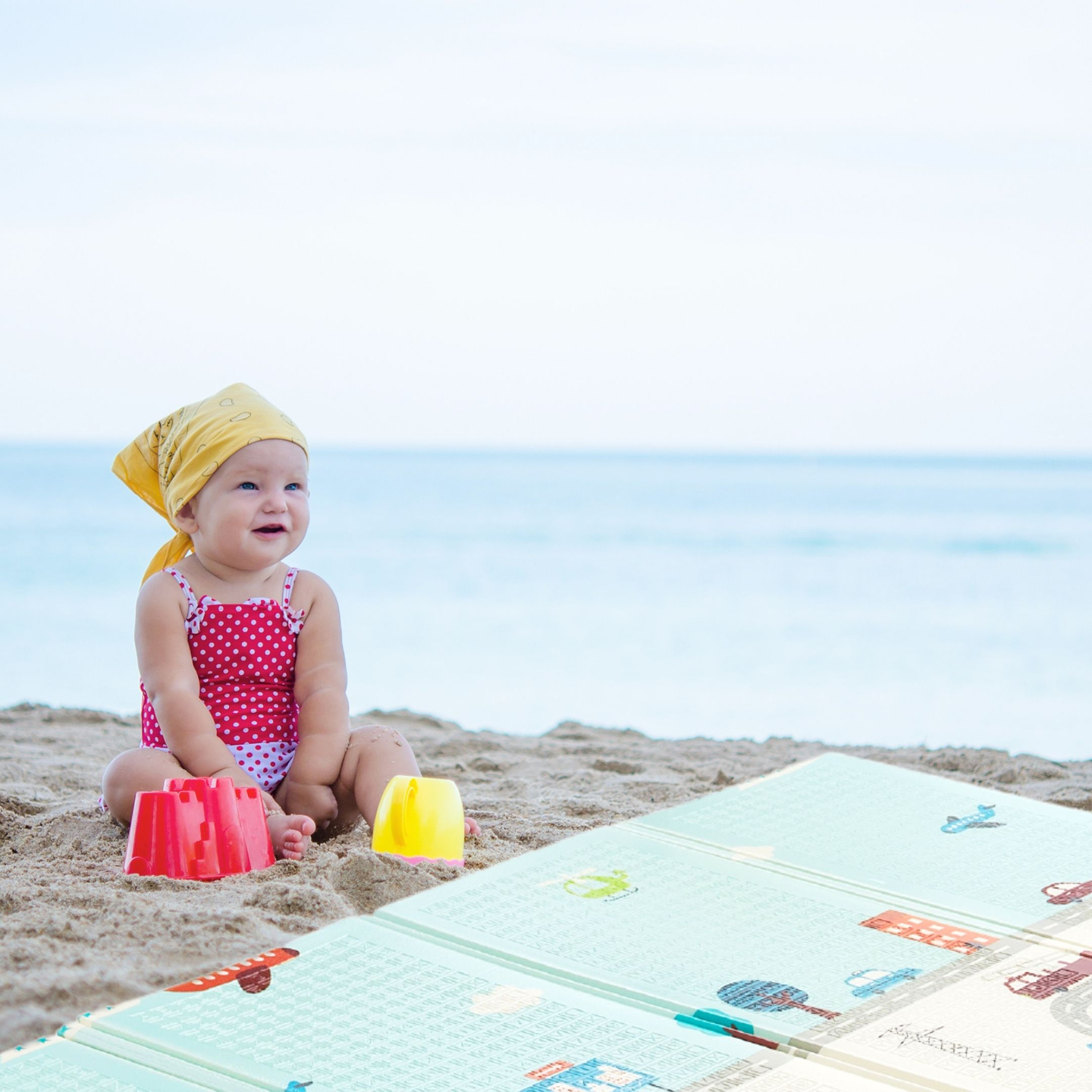 Tappetino in schiuma bifacciale XXL - pieghevole 1 CM (montagna e strada)