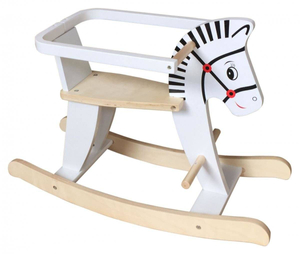 Cavallo a dondolo in legno con ringhiera K11