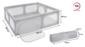 Box grande 200 cm x 160 cm - parco giochi per bambini, piscina asciutta