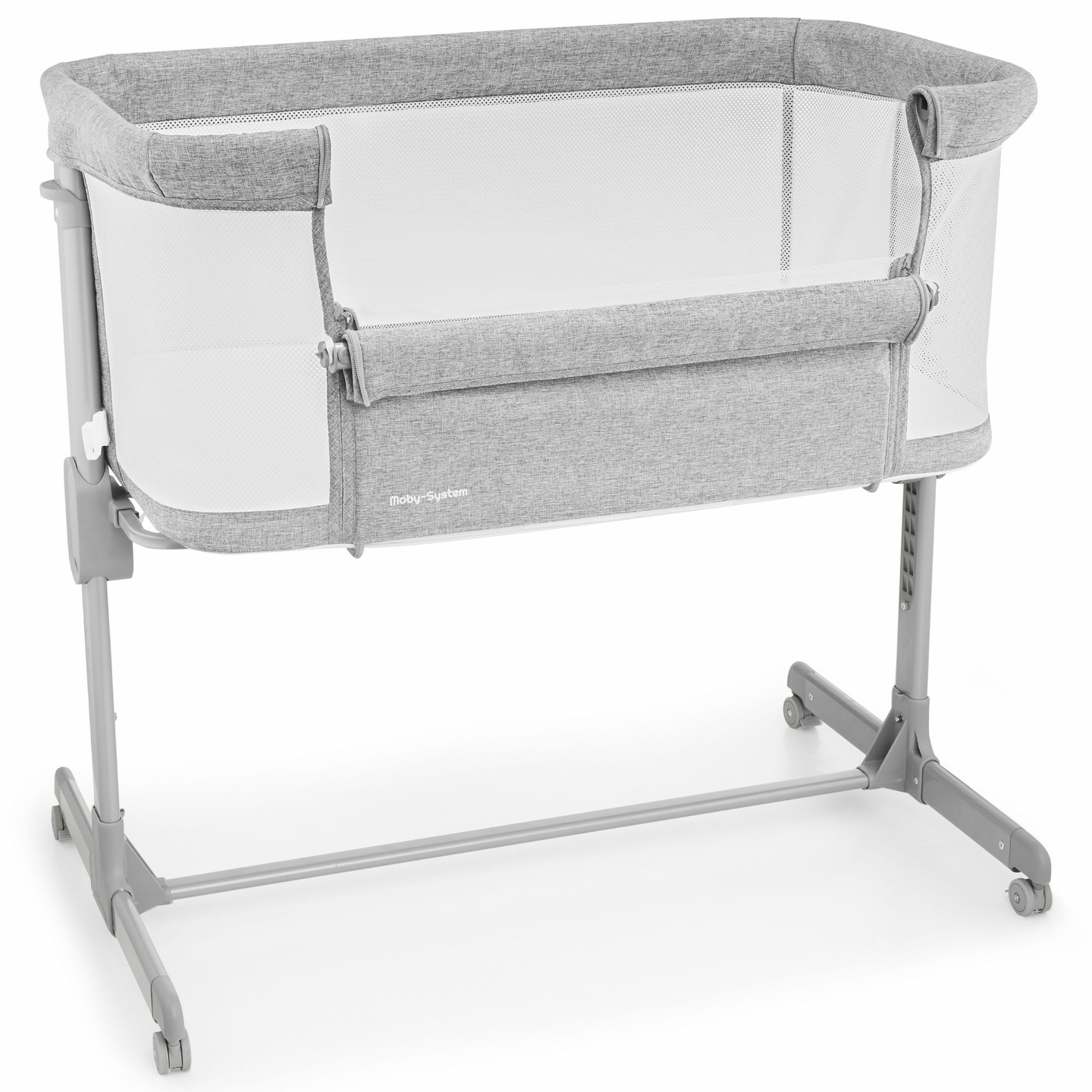 Culla allungabile Moby-Sistema LUNA 3in1 - grigio