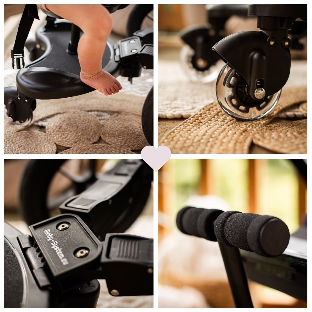 MR BUGGY carrozzina allungabile con sedile - ruote a LED