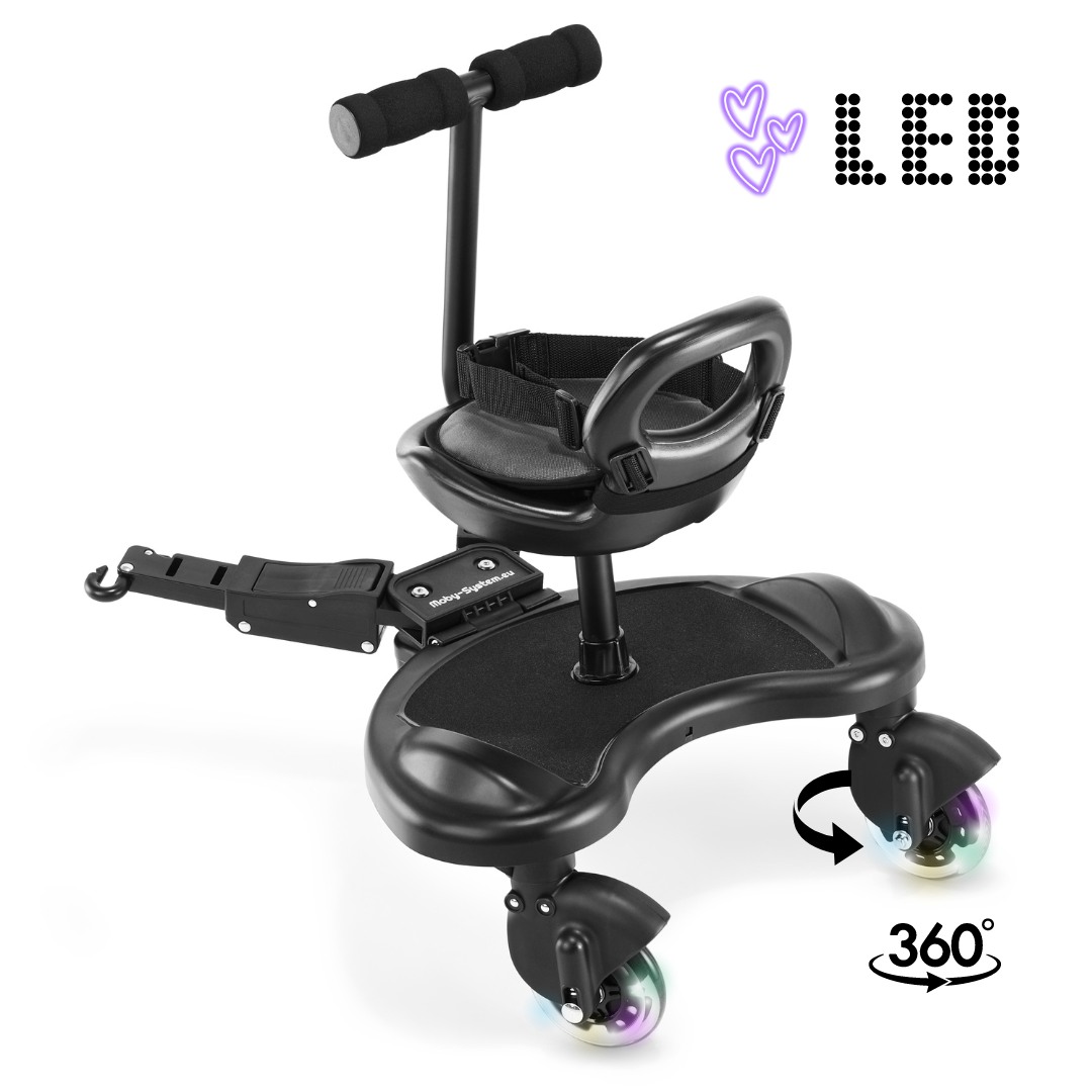 MR BUGGY carrozzina allungabile con sedile - ruote a LED