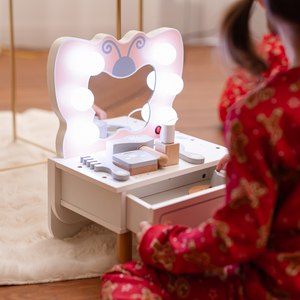 Mini toletta in legno con illuminazione a LED - Butterfly