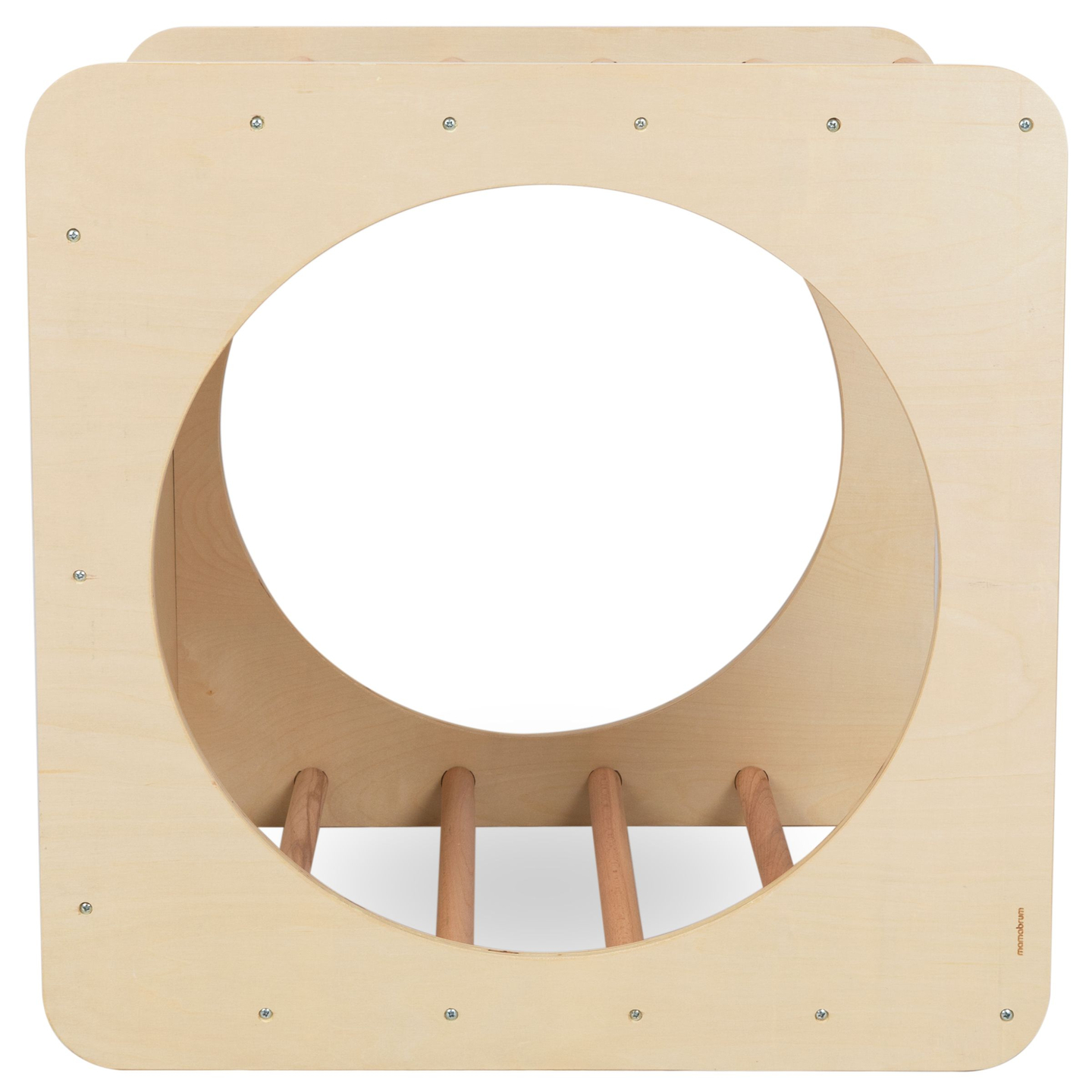 Cubo di arrampicata in legno, tunnel per bambini, parco giochi