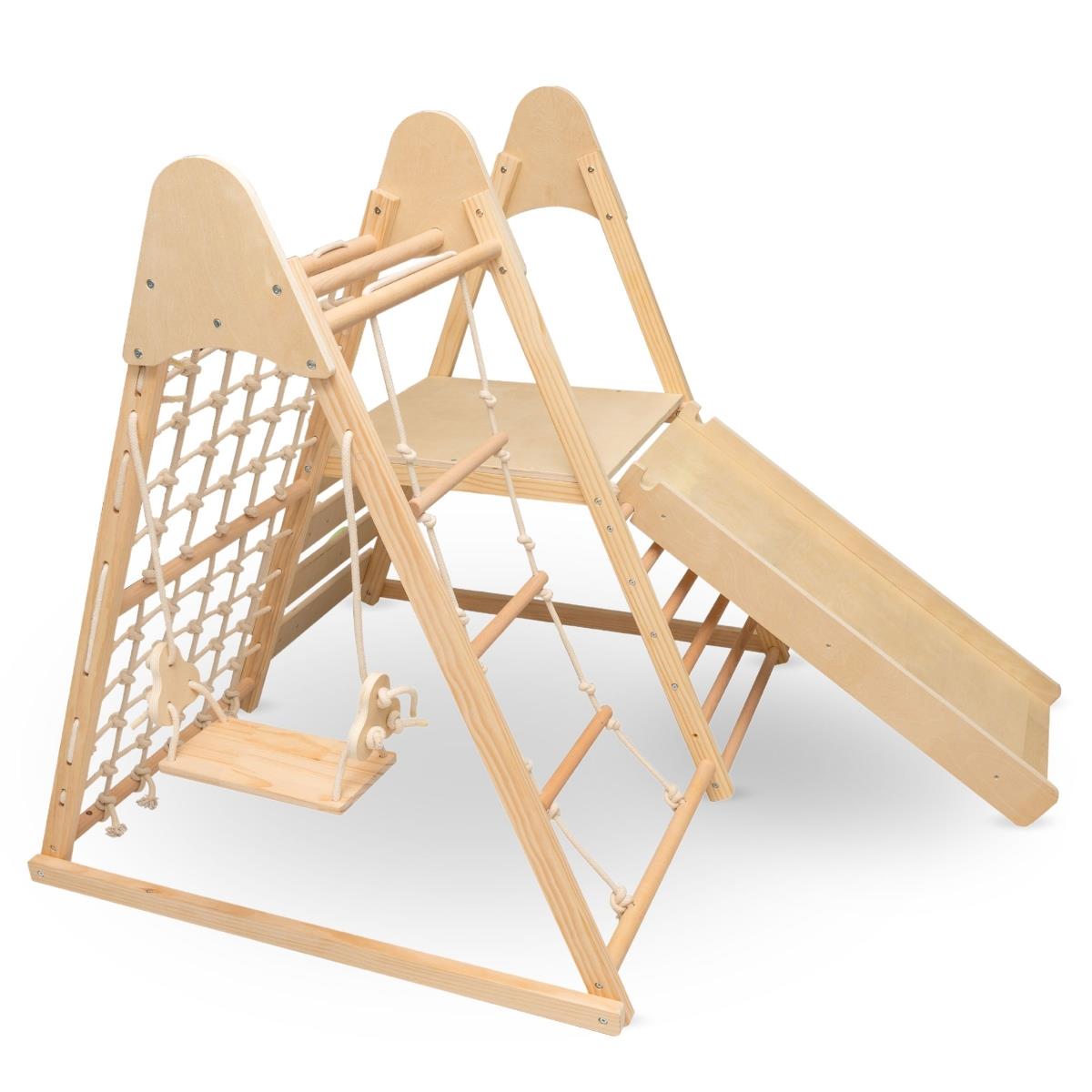 Parco giochi in legno XL 5in1