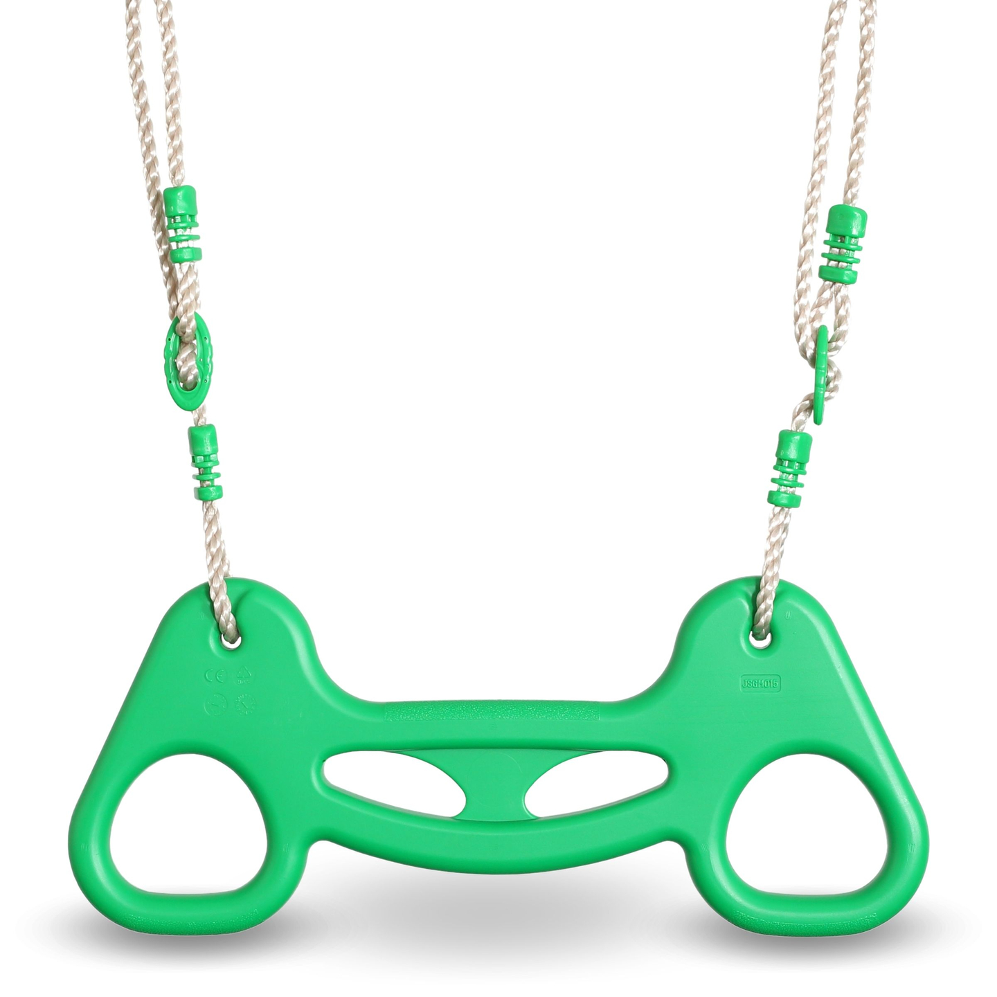 Altalena da giardino XXL in acciaio - 2 sedili, scala, trapezio ginnico