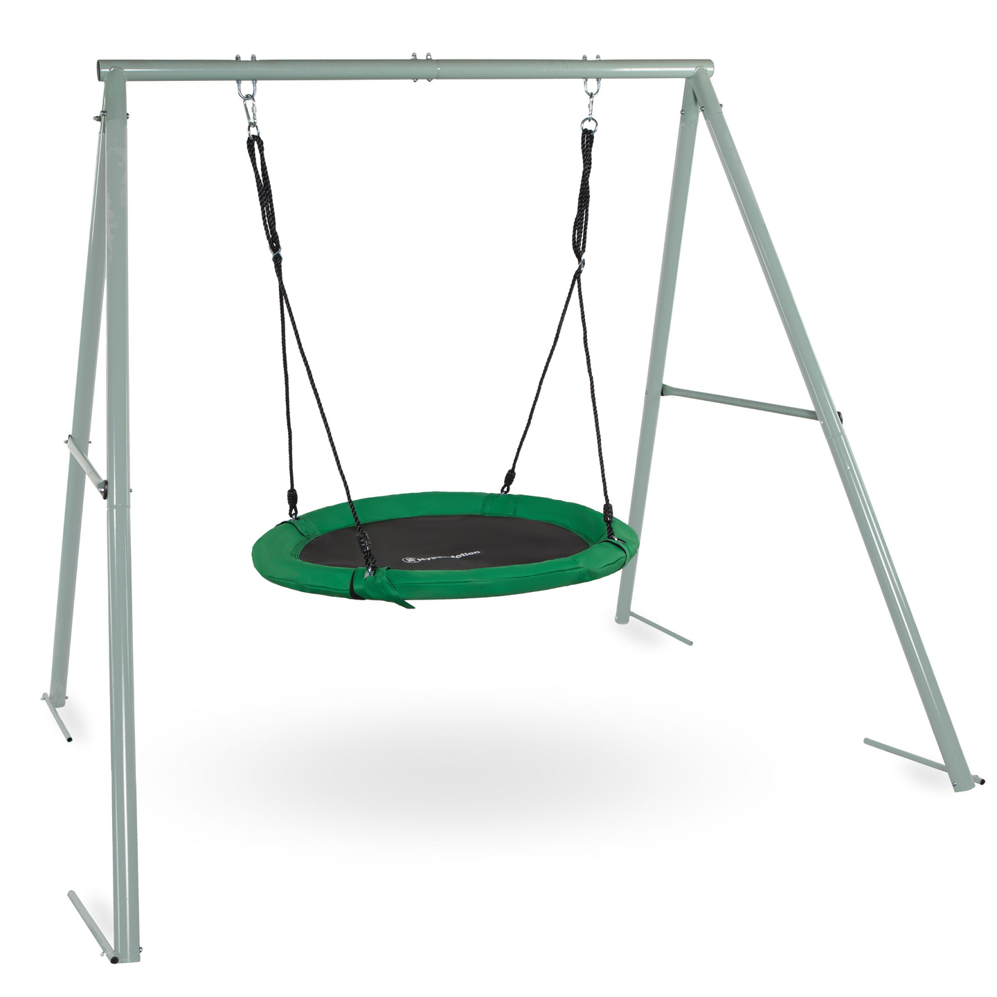 Altalena da giardino a nido di cicogna con telaio e corde