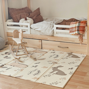 Tappetino in schiuma pieghevole su entrambi i lati 180 x 120 x 1 cm - Magic Forest/Autumn Streets - boho